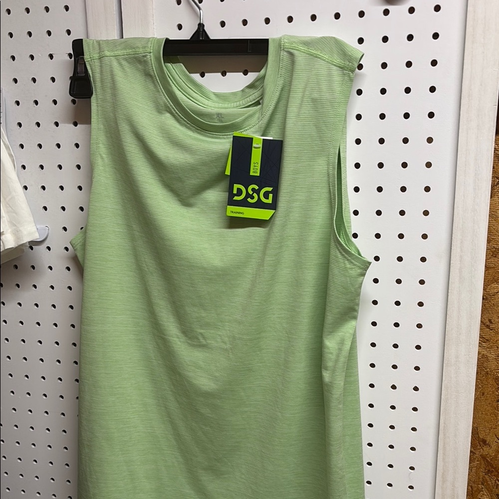 84. DSG Light Green boys Sleeveless Top